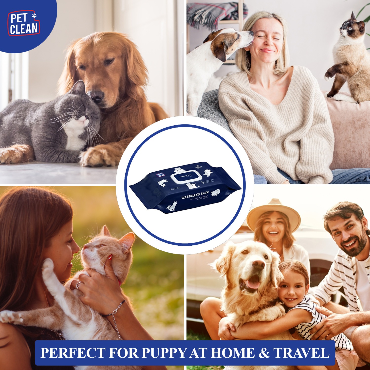 Pet Clean yleispuhdistuspyyhe lemmikille 100 kpl
