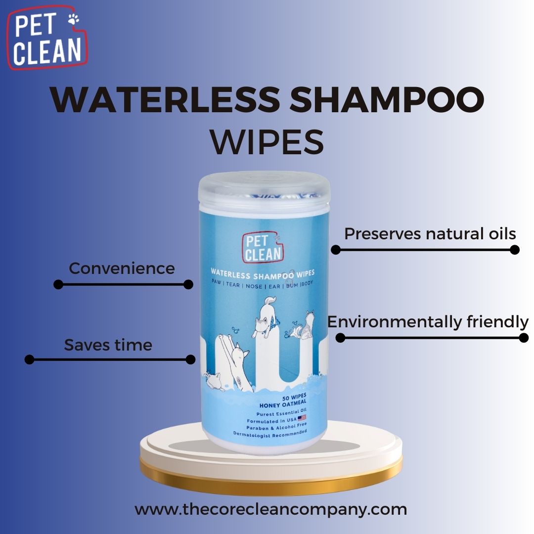Pet Clean kuivashampoopyyhe lemmikille 50kpl