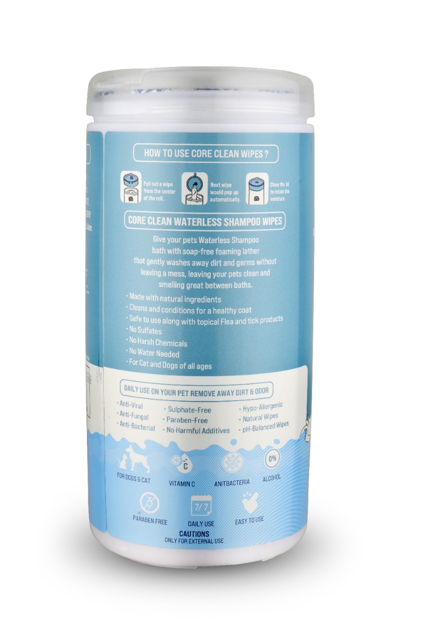 Pet Clean kuivashampoopyyhe lemmikille 50kpl