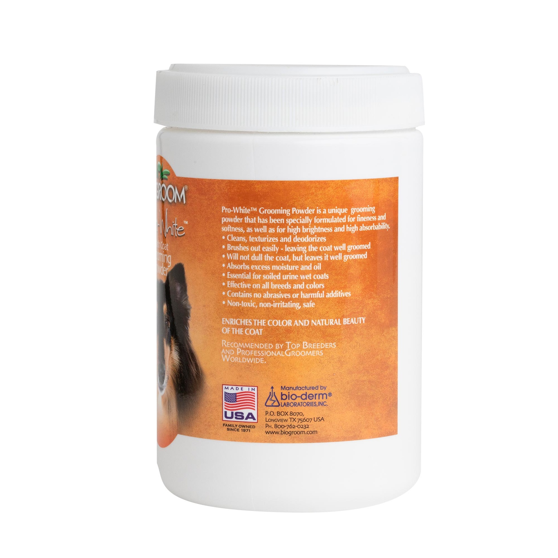 Bio-Groom Pro-White Harsh Coat™ hoitojauhe karkeaturkkiselle 8oz/170g