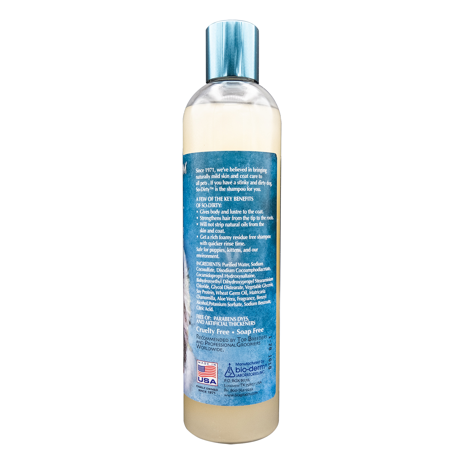 Bio-Groom So-Dirty™ shampoo 12oz/355ml