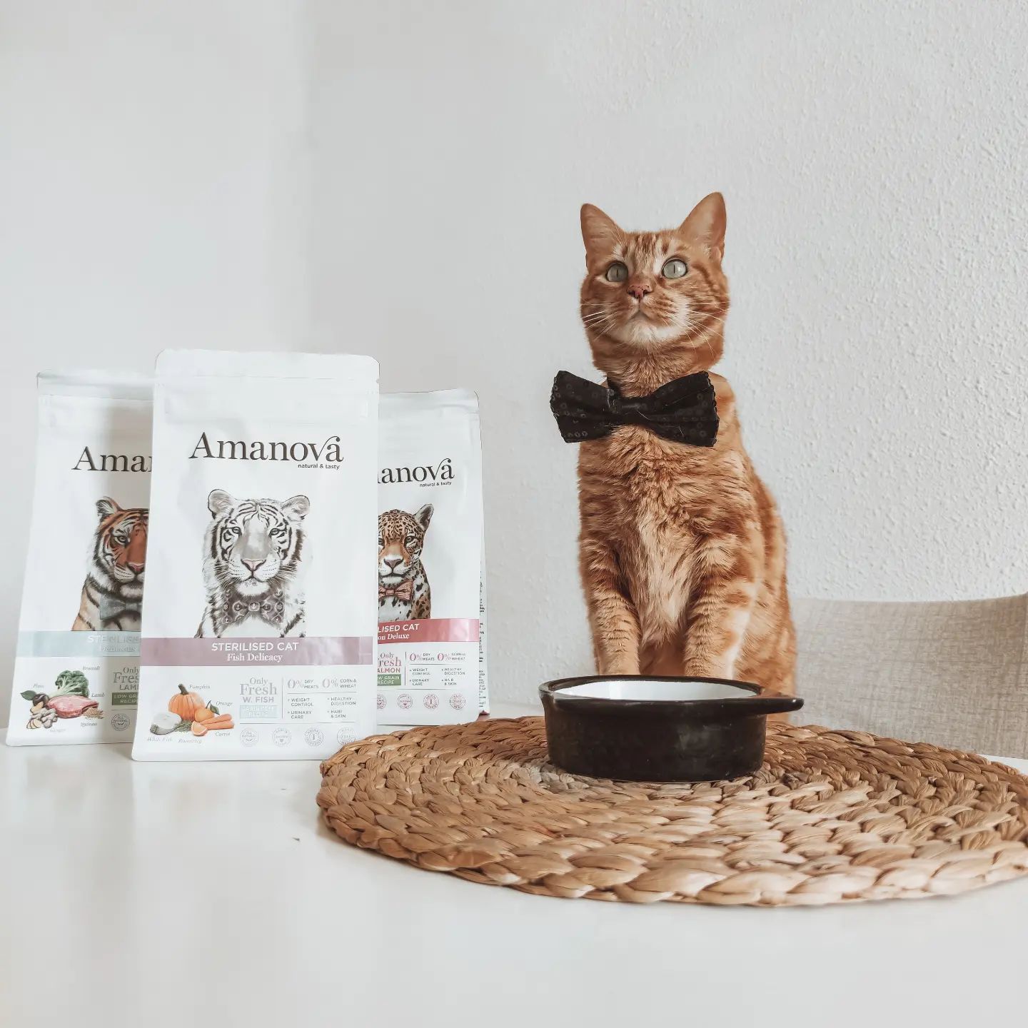 Amanova cat adult Sterilised Valge kala & kõrvits teraviljavaba 300 g