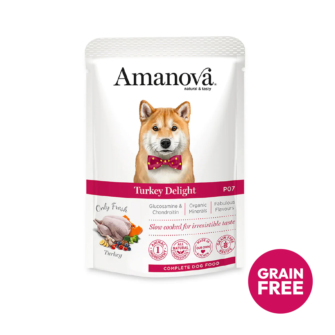 Amanova dog adult Delight kalkkuna 300 g pouch