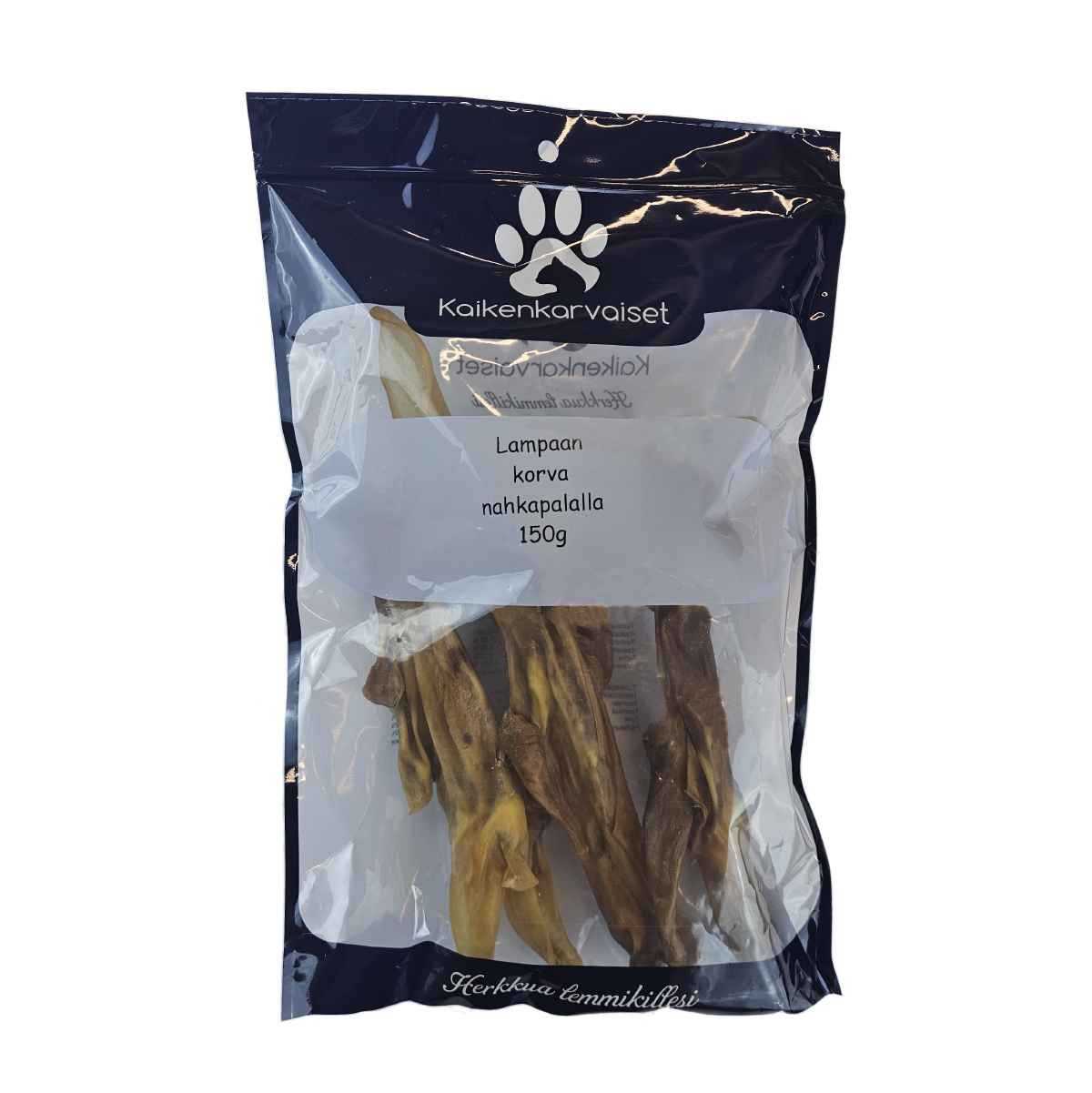 Kaikenkarvaiset Lampaan korva nahkapalalla 150g