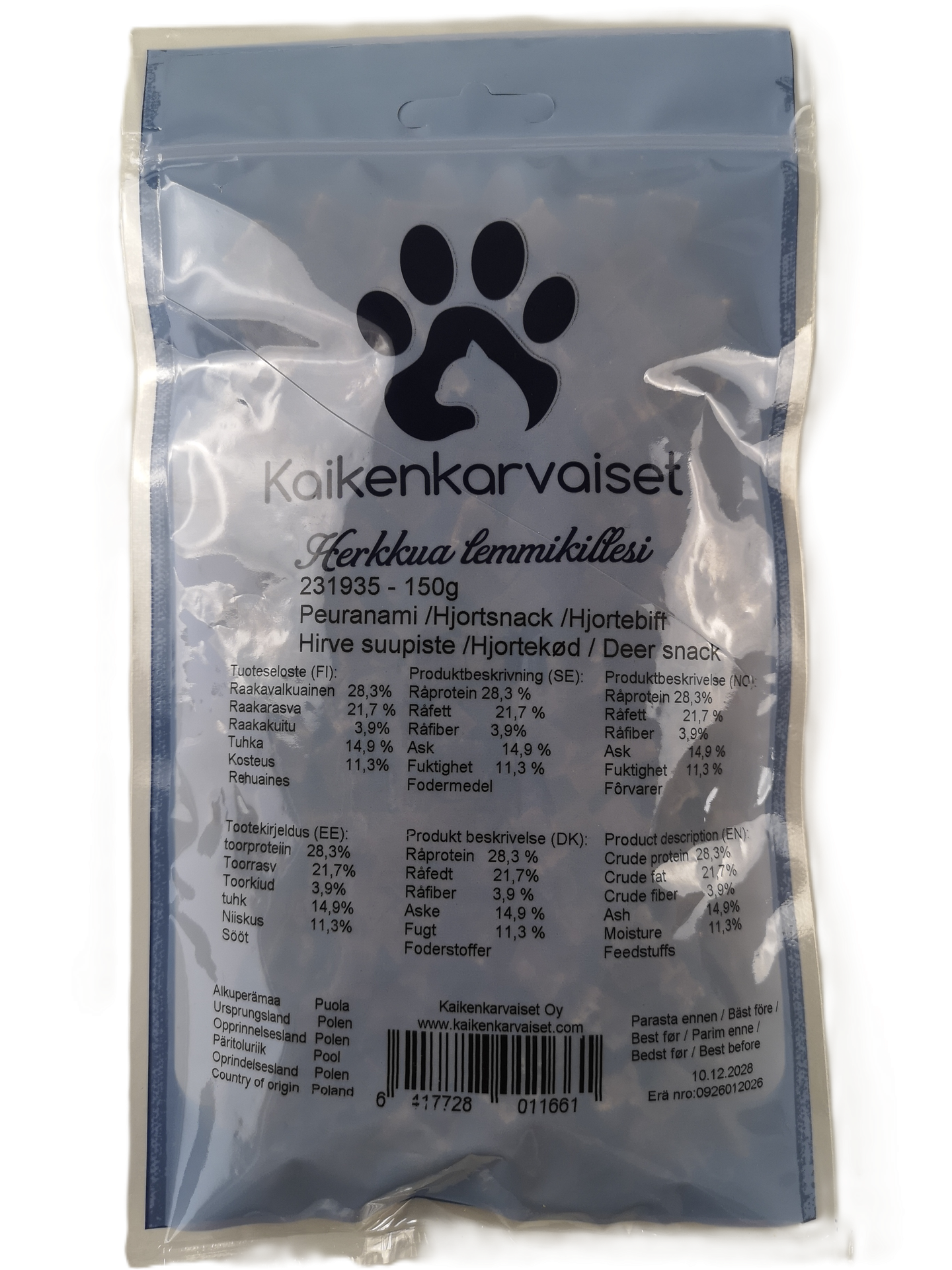 Kaikenkarvaiset Peuranami 150g