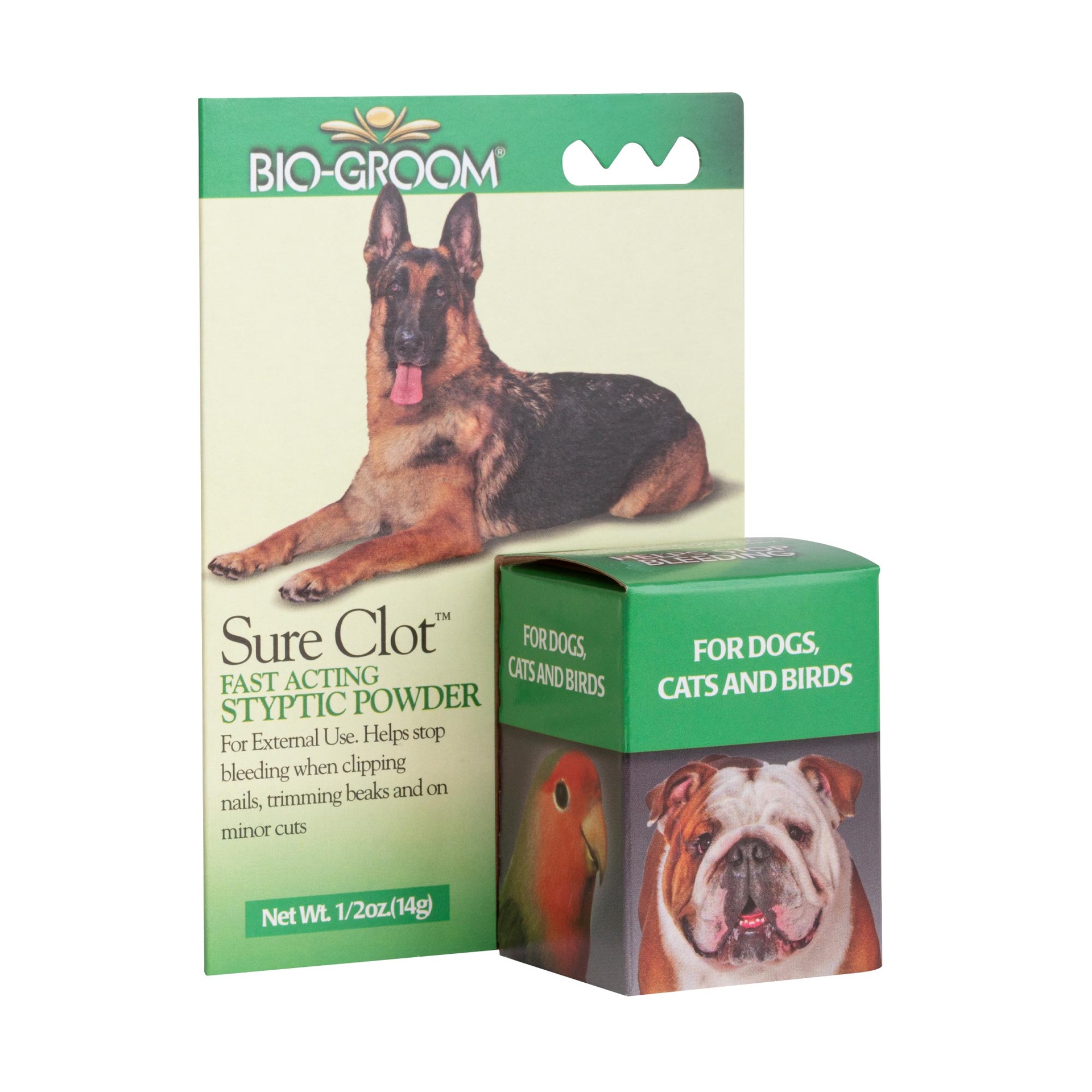 Bio-Groom Sure-Clot™ tyrehdytyspulveri 0,5oz/14g