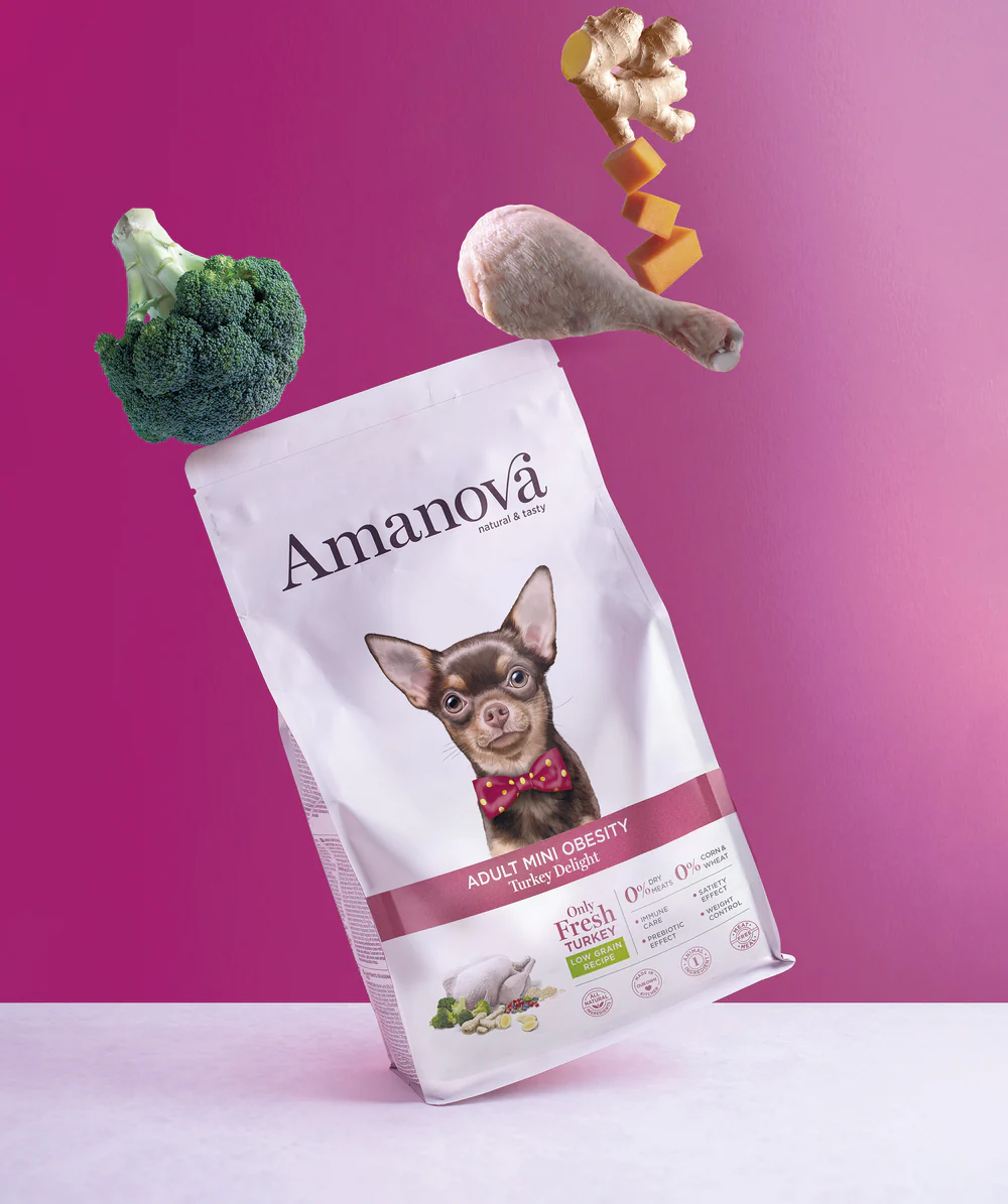 Amanova dog adult mini Obesity kalkkuna 2 kg