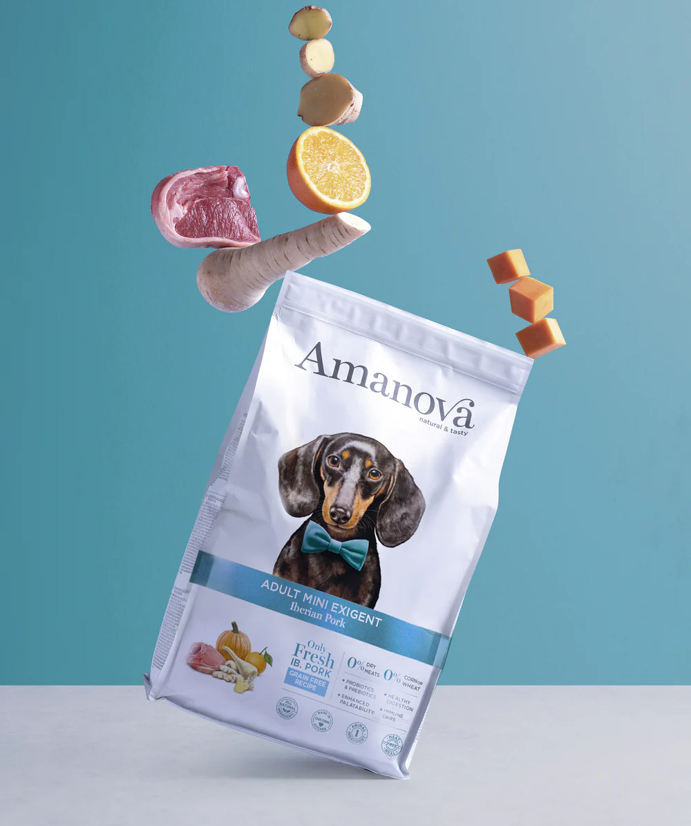 Amanova dog adult mini Exigent Iberian possu & kurpitsa 2 kg