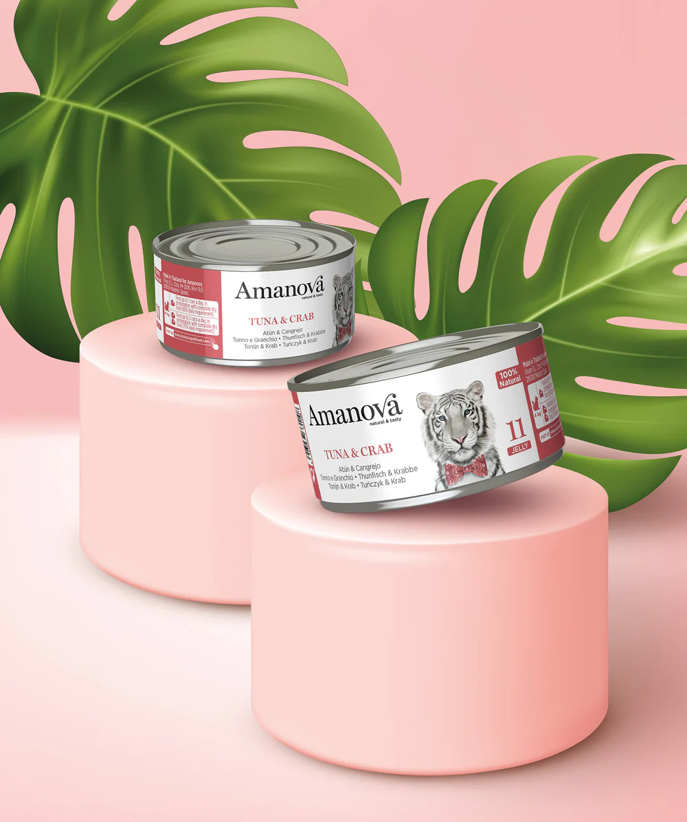Amanova cat adult 11 Tonnikala & rapu hyytelössä 70 g purkki