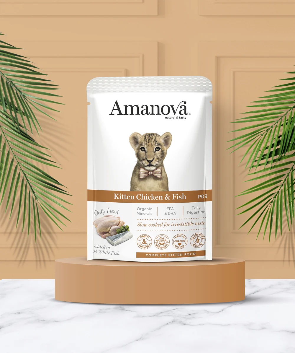 Amanova cat kitten Kana & kala 85 g pouch