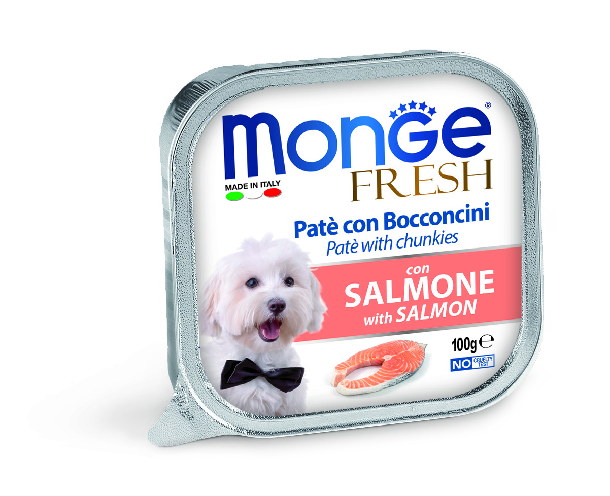 Monge dog adult Fresh Salmon 100g tray