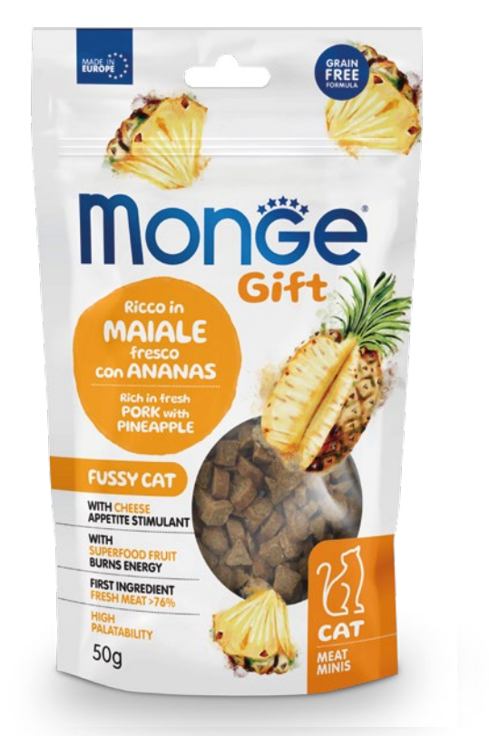 Monge Cat Gift Meat Minis Possu-Ananas 50 g
