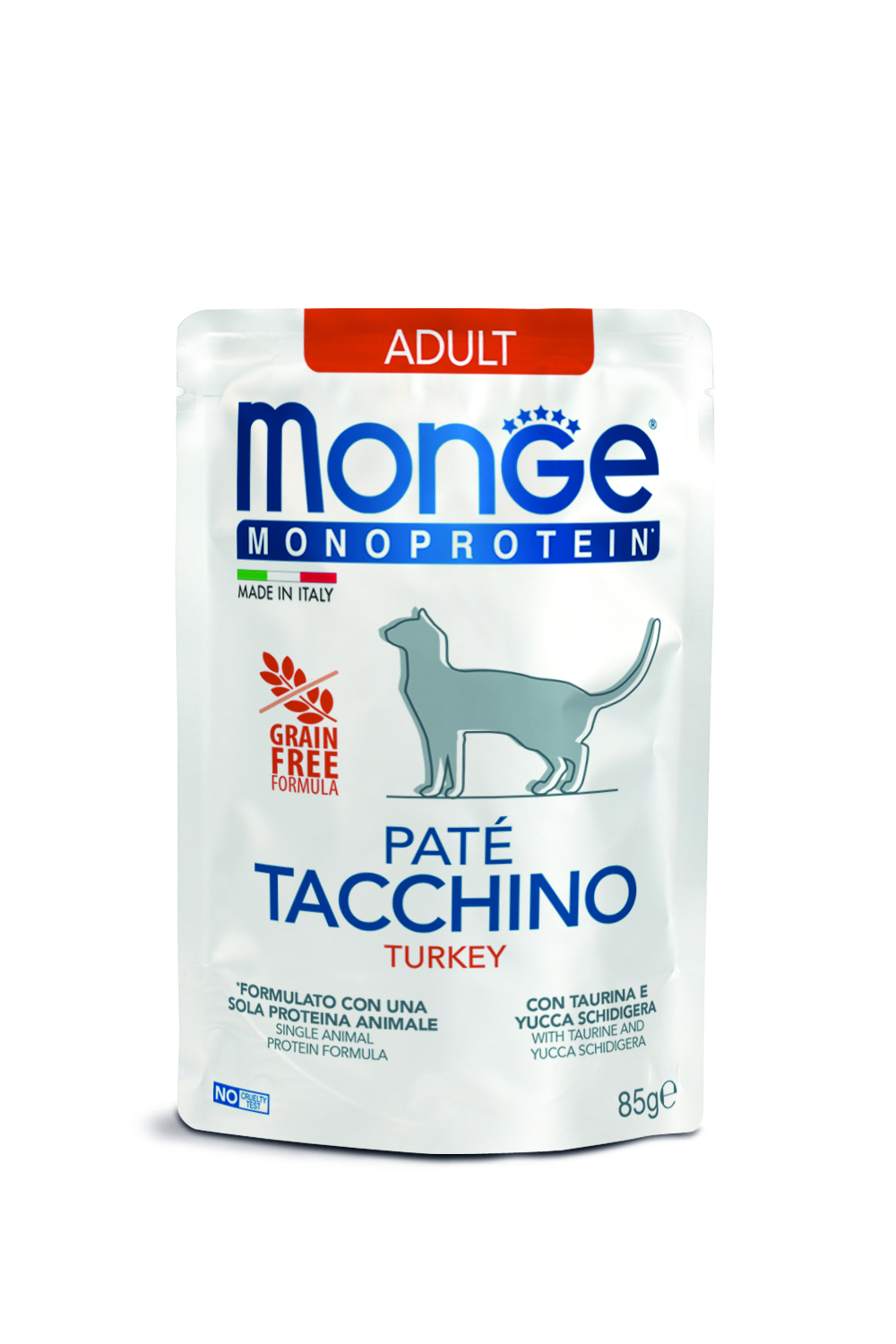 Monge cat adult Monoprotein kalkon 85g pouch